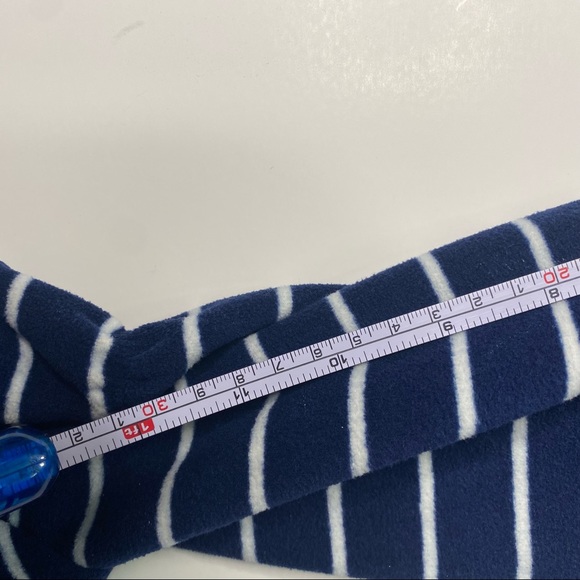 Boys 3T Navy blue Carters winter Bulldog Footed fleece Onesie - Picture 6 of 10